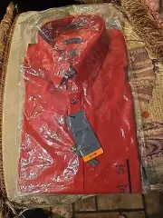 **NEW with Tags** Mens Arrow Narrow Dress Shirt Red 16 1/2 36-37