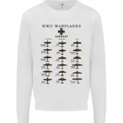 German War Planes WWII Fighters Aircraft Kids Sweatshirt Jumper