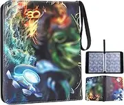 Card Binder for Card Games,9-Pocket Pages Removable Carrying Trading Card Binder Case Storage Bag with 50 Pages Sleeves 900 Pockets Card Can Store a Variety of Card Game Cards
