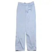 Adidas Climalite Baseball Pants S Gray Men Open Bottom Comfort Triple Stripe
