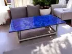 Luxury Lapis Lazuli Table – Handcrafted Stone Table for Elegant Décor