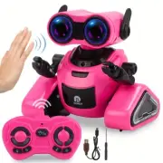 Robot Toys Remote Control With Gesture Control, Auto-Demonstration,LED Music Toy