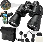 [WOTOW] 20 x 50 High Power Binoculars for Adults, Large View Waterproof Compact Binoculars with Low Light Vision for Bird Watching Travel Hunting Football Games Stargazing