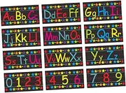 KALLORY 1 Set Decorative Numbers and Alphabet Decal for Rooms Educational Wall Poster for Learning Numbers and Letters DIY Classroom Decorations Material