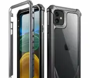 iPhone 11 Rugged Clear Case, Full-Body Hybrid Shockproof Bumper Cover
