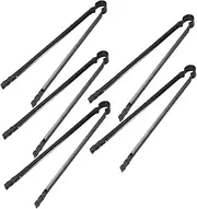 5Pcs Lengthened Outdoor Charcoal Tongs Durable BBQ Clamp Tool for Grilling Picnic Camping Strong Grip Firewood Clip Multi Purpose Charcoal Grabber for Backyard Use