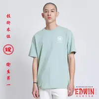 在飛比找momo購物網優惠-【EDWIN】男裝 理髮廳特色文化短袖T恤(淺綠色)