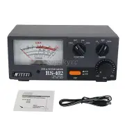 NISSEI RS-402 Power Meter 125-525MHz 200W SWR Watt Meter w/ Large Meter Display