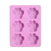 4 PCS Paw Soap Ice Cream Chocolate Cake Silicone Mold(Pink)