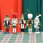 5x Nutcracker Soldier Figurines Christmas Decorations for Living Room Office