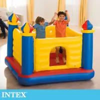 在飛比找松果購物優惠-【INTEX】城堡造型跳跳床175x175x135cm (4