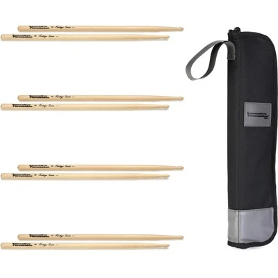 Innovative Percussion IP-5A Vintage Series Hickory Drumsticks (4 Pack) with