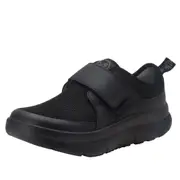 Alegria Womens Shoes Double Trouble Mesh Sneakers w/ Strap in Black