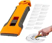 Scraper for Glass Ceramic Plates, Telescopic Scraper with Blade for Glass Cleaning | Cleaning Aid with Ergonomic Handle to Remove Adhesives, Labels and Stickers