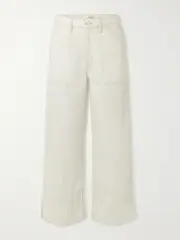 [FRAME] FRAME - The Utility High-rise Straight-leg Jeans - White - 28 28 White