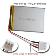 3.7V 3000mAh 11.1Wh Polymer Li Battery 4070100 Lipo 3Pin 2.54 For GPS Tablet PC