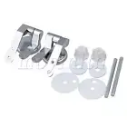 Silver Toilet Seat Sturdy Hinge Toilet Mountings Toilet Seat Lid Hinge