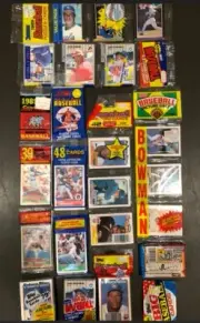 1989 Gary Sheffield on top of Topps, Fleer, Sportflics, Score, Donruss Racks +++