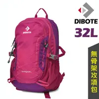 在飛比找PChome24h購物優惠-【迪伯特DIBOTE】軟背攻頂包登山背包 - 32L (紫)