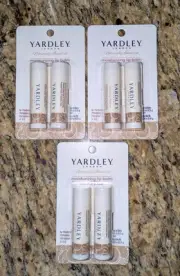 New 3 Pack YARDLEY LONDON Moisturizing Lip Balm Coconut & Pear Paraben Free