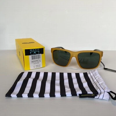 VonZipper Sunglasses Maxis Black & Tan Frames Black Polarised Lens