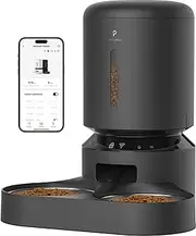 PETLIBRO Automatic Cat Food Dispenser, 5G WiFi Pet Feeder with APP Control for Pet Dry Food, 5L,Low Food Sensor, 1-10 Meals Per Day, Up to 10s Meal Call for cat and Dog