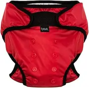 Tyoub Reusable Swim Nappy - Baby and Toddler - Adjustable One Size (5-12kg) (Red)