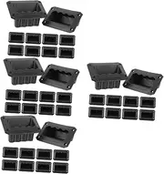 Angoily 40pcs Durable Plastic Speaker Handle Replacement for Easy Installation Fit for All Speakers Sturdy Handles for Professional Audio Equipment
