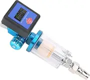 Digital Airflow Regulator for Air Compressor, 140PSI Inline 1/4 Air Pressure Regulator with Adjustable Valve & Oil Water Filter for Spray, Tire
