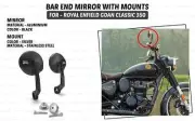 Royal Enfield Bar End "Mirror & Mount For Goan Classic 350"