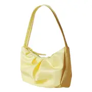 Women Soft PU Leather Handbag Totes Portable Pleated Fashion Underarm Shoulder Bags Travel Street Female Girl Clutches Purse?
