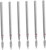 Manicure Set 6pcs Nail Drill Bits Cuticle Bit for Nail Drill Grinding Head for Smooth Nails