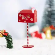 Christmas Decoration Iron Mail Box Farmhouse Kids Gift Wish List Letter Box