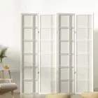 Folding Room Divider Lightweight Screen Privacy Stand Portable Partition White