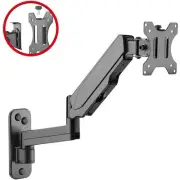 High Premium Aluminum Gas Spring Wall Mount - Single Monitor 17 to 34" - weight