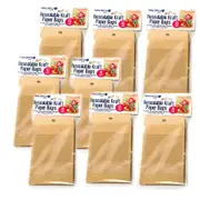 8Packs Kraft Paper Slide Seal Food Packaging Bags Pouches With Window