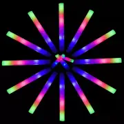 Glow Sticks Bulk-45 Pcs Light up Foam Sticks with 3 Modes Colorful Flashing E...