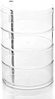 domoi Children's Hair Accessories Storage Box, Hairpin Rope Jewelry, Rubber Band Storage Box, Transparent Box Rotation