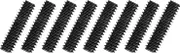 uxcell 8Pcs Fully All Threaded Rod, 1/4" Thread 20 Pitch 1" Length Carbon Steel Long Threaded Screw Threads Black Zinc Fully Studding Rod Bar for Furniture Garden Mounting Assembly