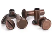 10Sets Luggage Leather Metal Craft Solid Screw Nail Rivet Double Curved Head Bel