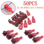 25pairs 22-18 Gauge T-Tap Quick Splice Wire Terminals Insulated Crimp Connectors