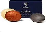 Caswell-Massey Men’s Bar Soap, Moisturizing Body Wash for Bath or Shower, Men’s Soap Bar for All Skin Types, Essential Oils & Plant-Based, Various Sandalwood Scents, & Tricorn, 3 (5.8 oz bar) Gift Set