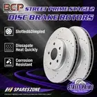 2pcs Rear Slotted Disc Brake Rotors for Volkswagen T-ROC 110TSI 140TSI A11 A1