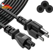 3 Prong Universal Laptop Power Cord, 6Ft C5 AC Power Cable Replacement for Dell,