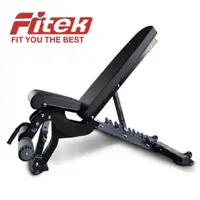 在飛比找momo購物網優惠-【Fitek】可調式重訓椅 調整型舉重椅 053A(臥推椅 