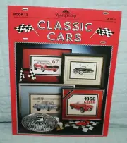 Classic Cars Cross Stitch Book Camaro/Cutlass/Thunderbird/Corvette/Cobra/Chevy+