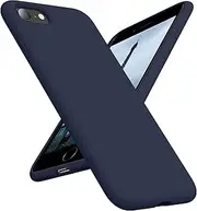 OTOFLY iPhone SE Case,iPhone 8 Case,Ultra Slim Fit Phone Cases Liquid Silicone Cover with Full Body Soft Bumper Protection Anti-Scratch Shockproof Case Compatible with iPhone SE/8/7 4.7 inch Midnight Blue
