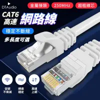 在飛比找Yahoo奇摩購物中心優惠-Cat.6網路線【20m】金屬接頭 RJ45 分享器 ADS