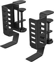 Vertical Laptop Holder for Desk, Side Laptop Organiser - Vertical Desk Organiser, Side Laptop Holder, Adjustable | Space Saving Organization Shelf Clamp a