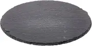 Round Cheese Board, Natural Stone Tray for Serving Cheese, Charcuterie, Sushi, Appetizers, and Easy Install